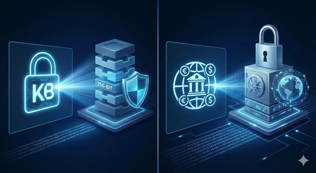 Công Nghệ Mã Hóa 256-Bit Tại Ku bet So Với Tiêu Chuẩn Ngân Hàng Toàn Cầu